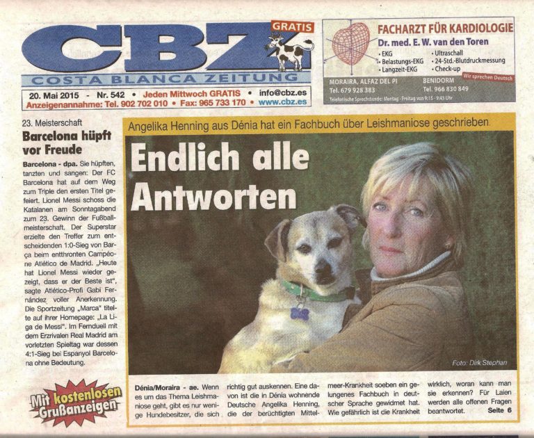 PRESSE LEISHMANIOSE BEIM HUND